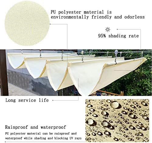 ☀️ Adjustable Retractable Awning – Outdoor Shade Shelter System