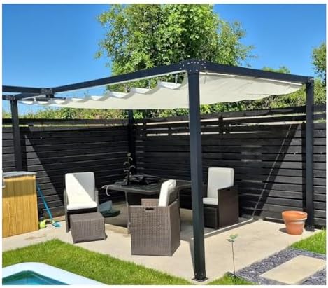 ☀️ Adjustable Retractable Awning – Outdoor Shade Shelter System