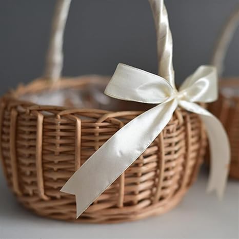 🧺 Handwoven Picnic Storage Basket – Decorative Carry Tote 🌿✨