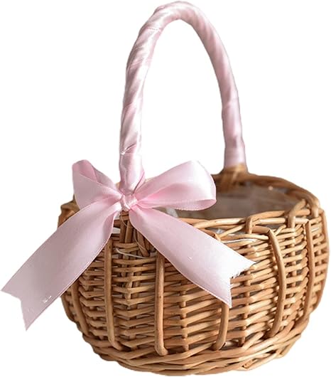 🧺 Handwoven Picnic Storage Basket – Decorative Carry Tote 🌿✨