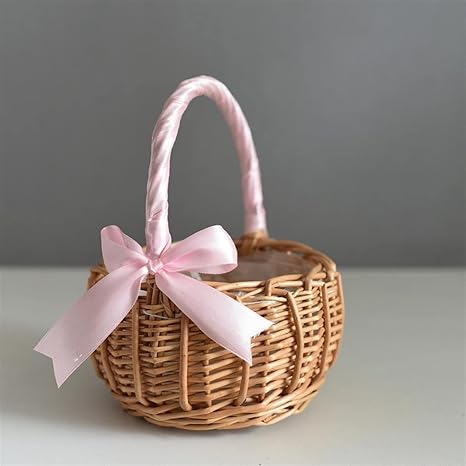 🧺 Handwoven Picnic Storage Basket – Decorative Carry Tote 🌿✨