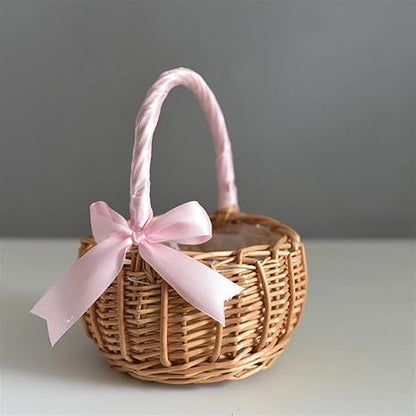 🧺 Handwoven Picnic Storage Basket – Decorative Carry Tote 🌿✨