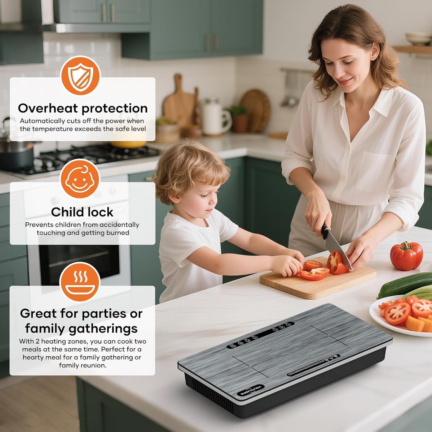 Portable Induction Cooker 🔥✨ | Smart Heating Plate