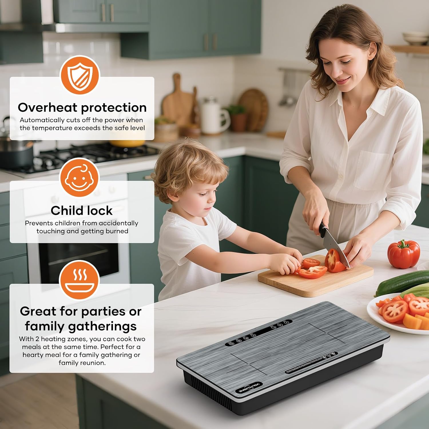 Portable Induction Cooker 🔥✨ | Smart Heating Plate