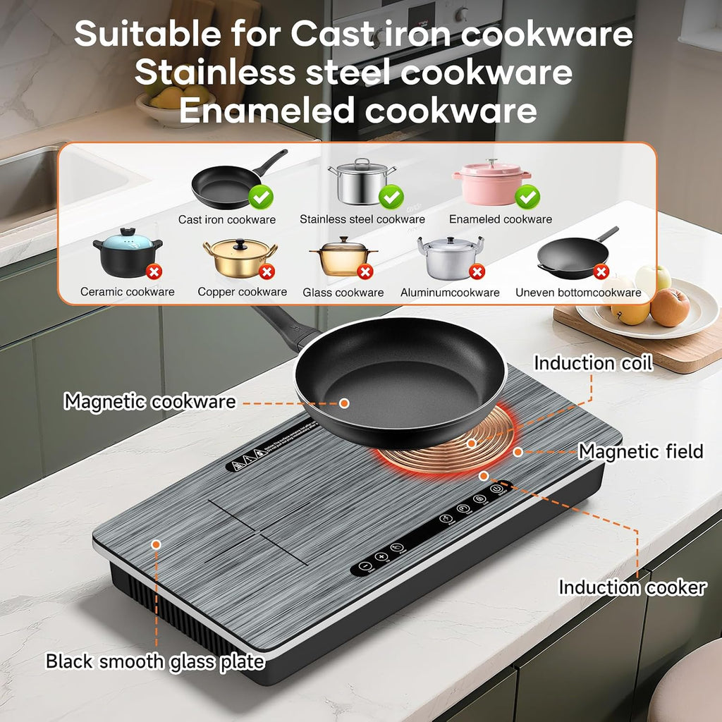 Portable Induction Cooker 🔥✨ | Smart Heating Plate