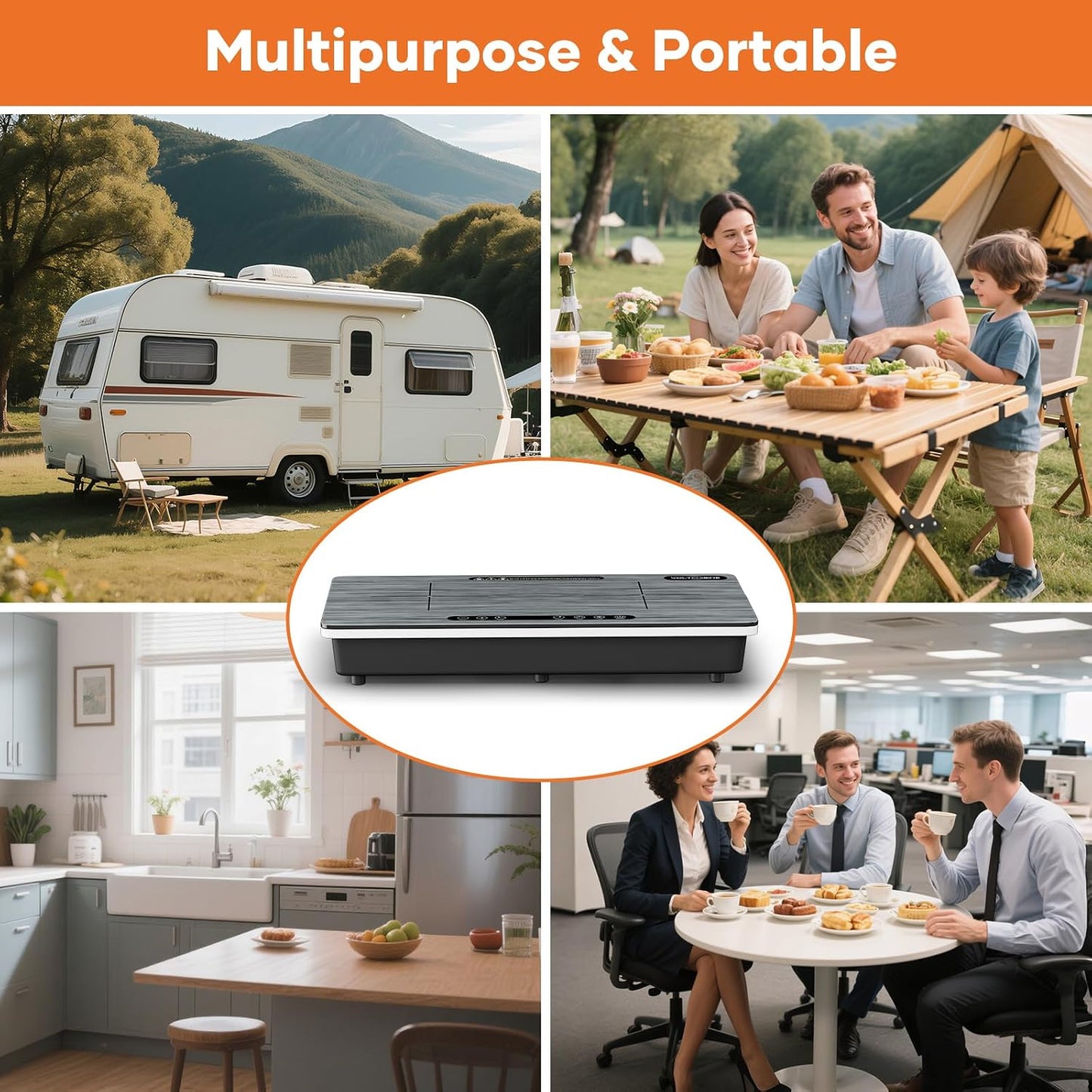 Portable Induction Cooker 🔥✨ | Smart Heating Plate