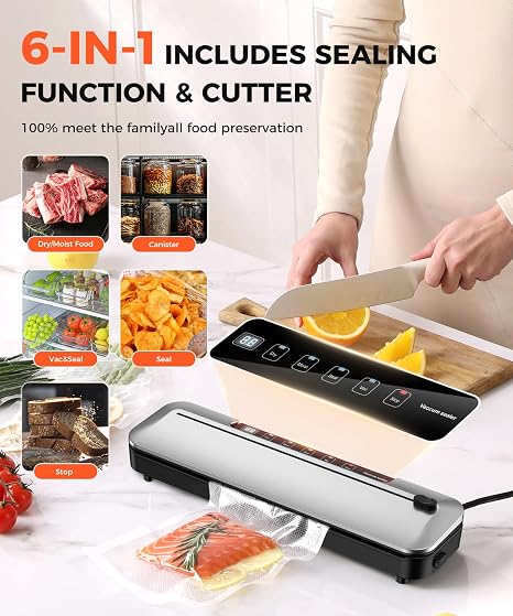 Vacuum Storage Sealer 🧳✨ | Automatic Air Pump System